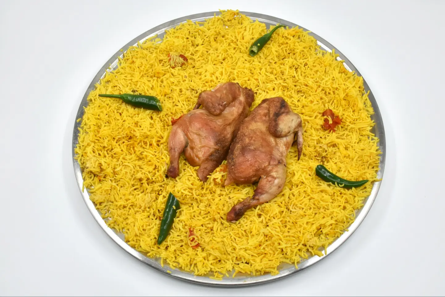 Mandi Spicy Hasawy With Chicken - Whole Chicken