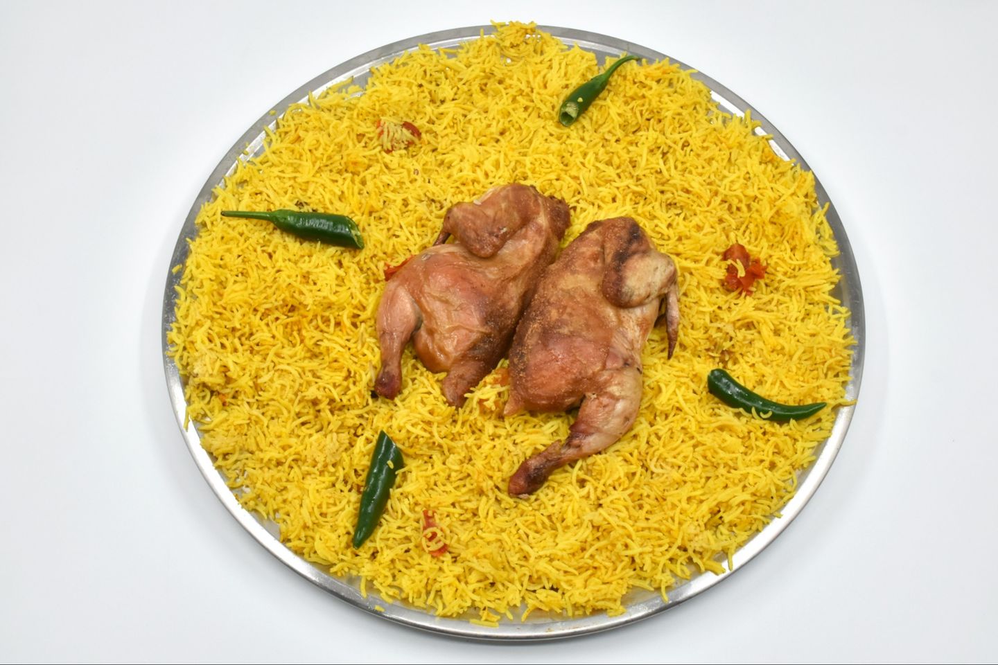 مندي سبايسبي حساوي مع دجاج - دجاجة كاملة