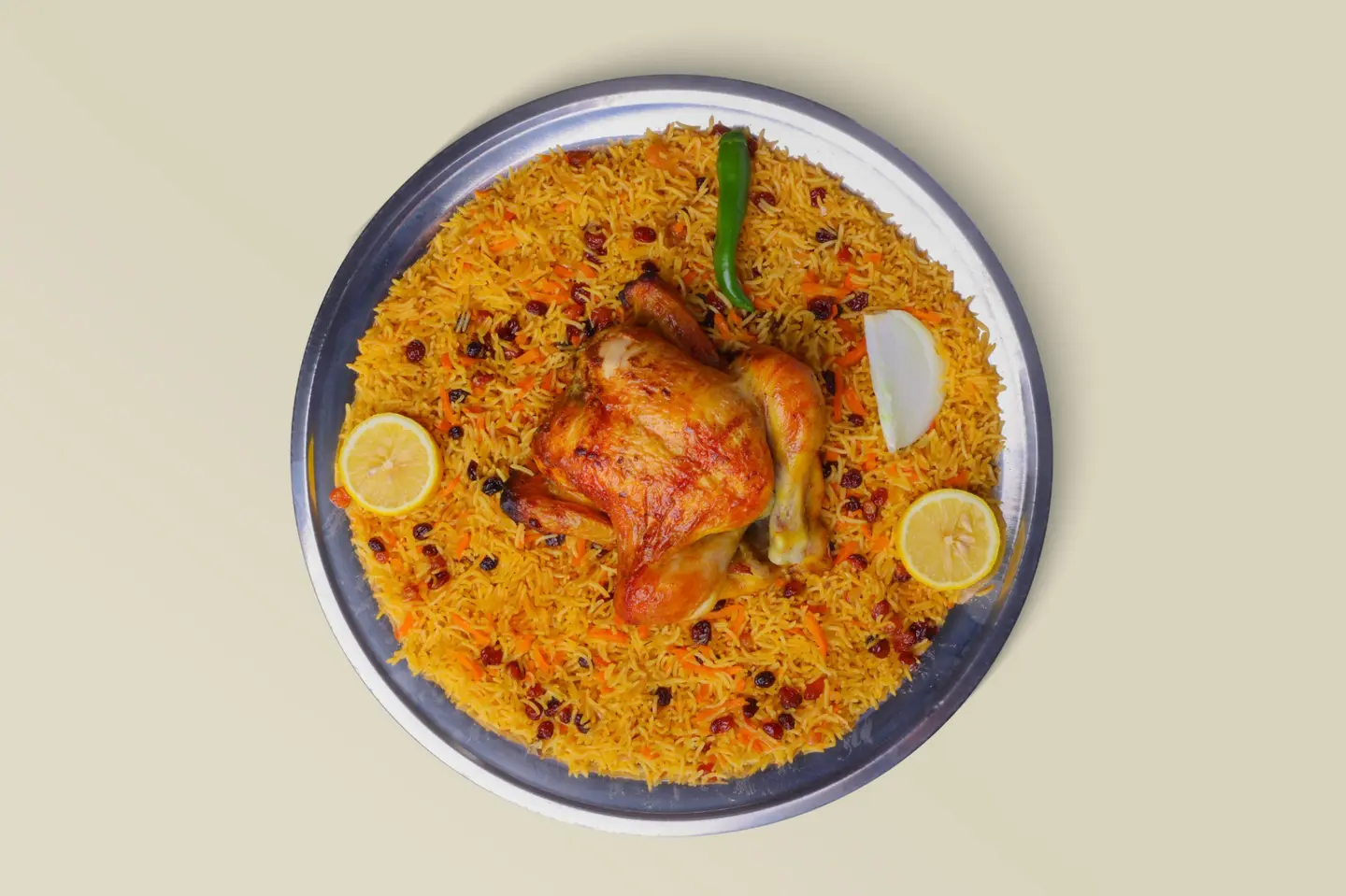 دجاج شواية مع أرز بخاري - ١/٤ دجاج شواية