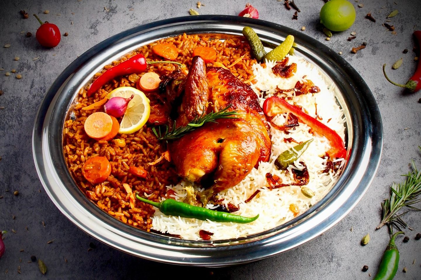 Chicken Shawayah With Rice Shaheby - Whole Piece