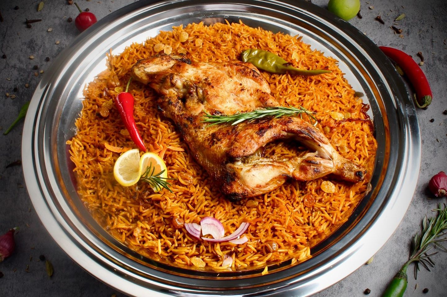 Chicken Mazby With Rice Shaheby - Whole Piece
