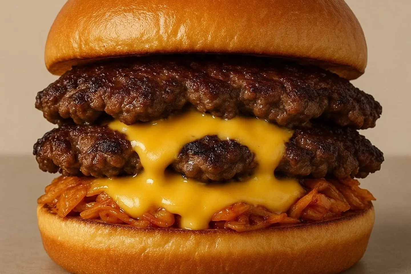 تشيزي سماش لحم - تشيزي سماش -برجر