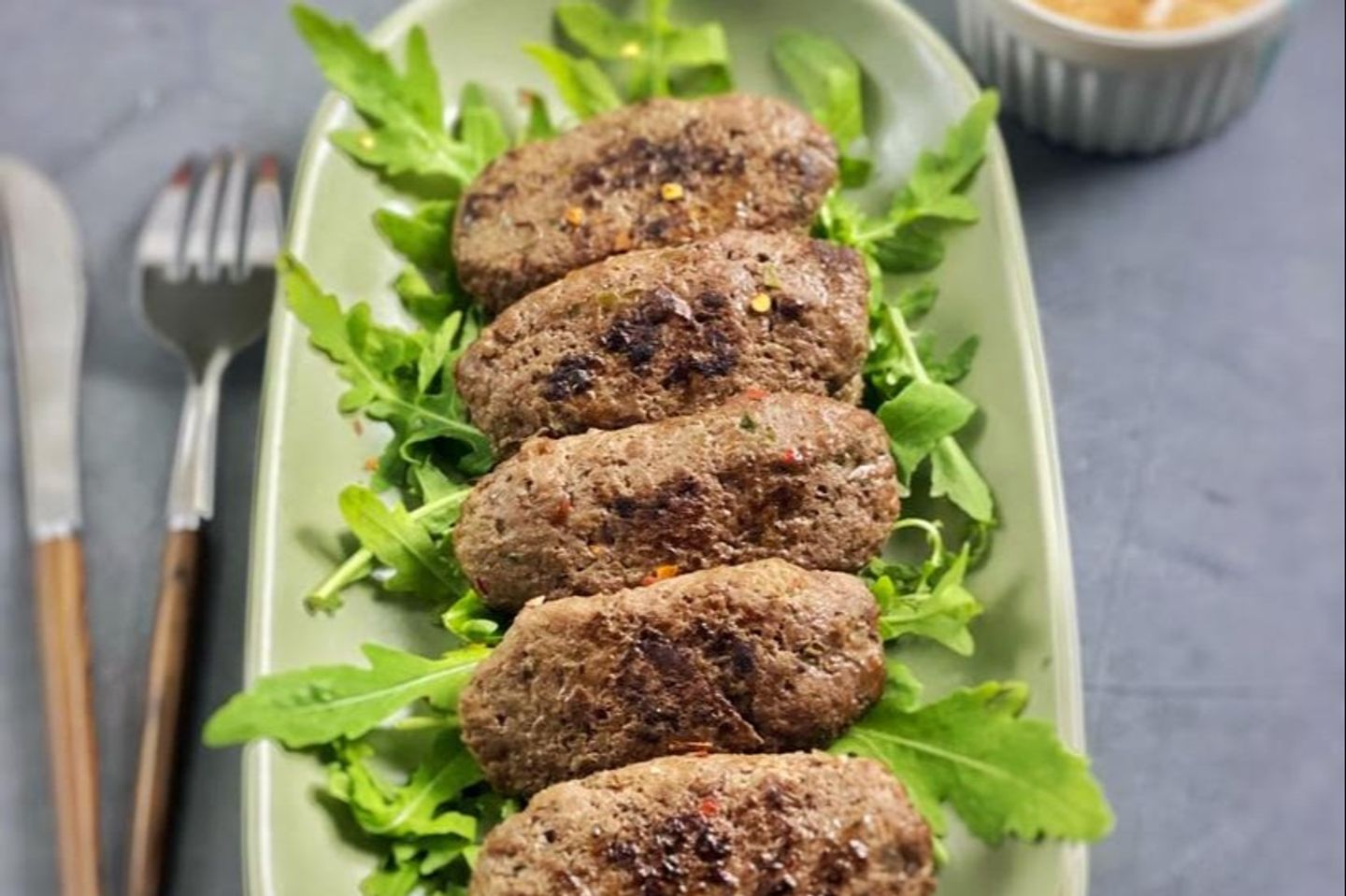 Meat Kebab With Taziki Sauce - 100 G