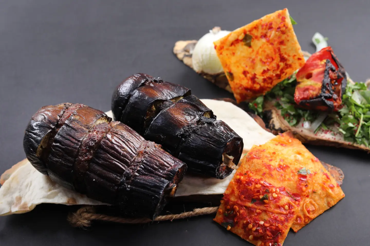 Eggplant Kebab - For One Person