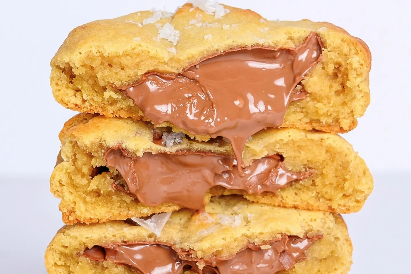 Giant Sea Salt Melt Cookies - 4 Pcs Cookie Box