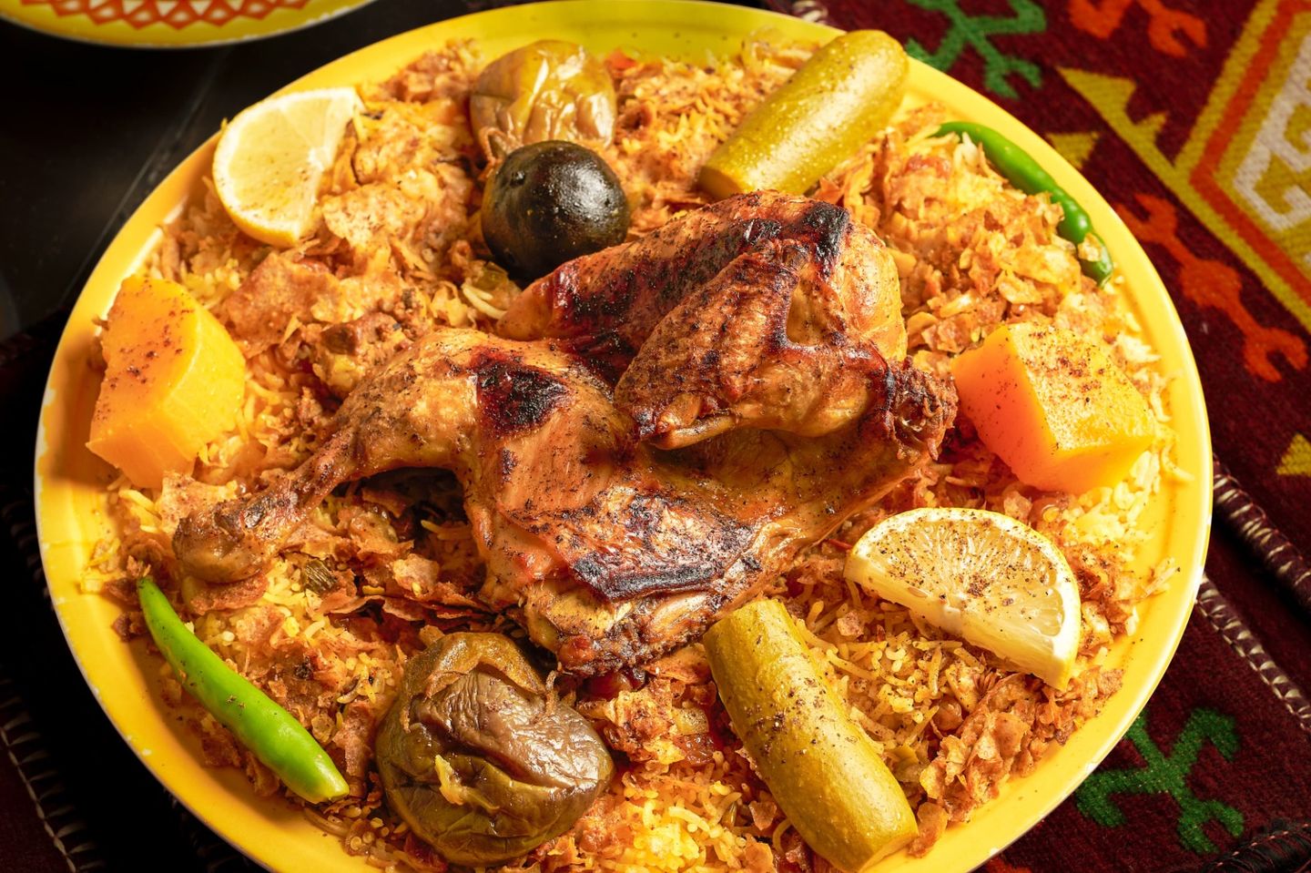 كبسة دجاج لبده - ربع دجاجة