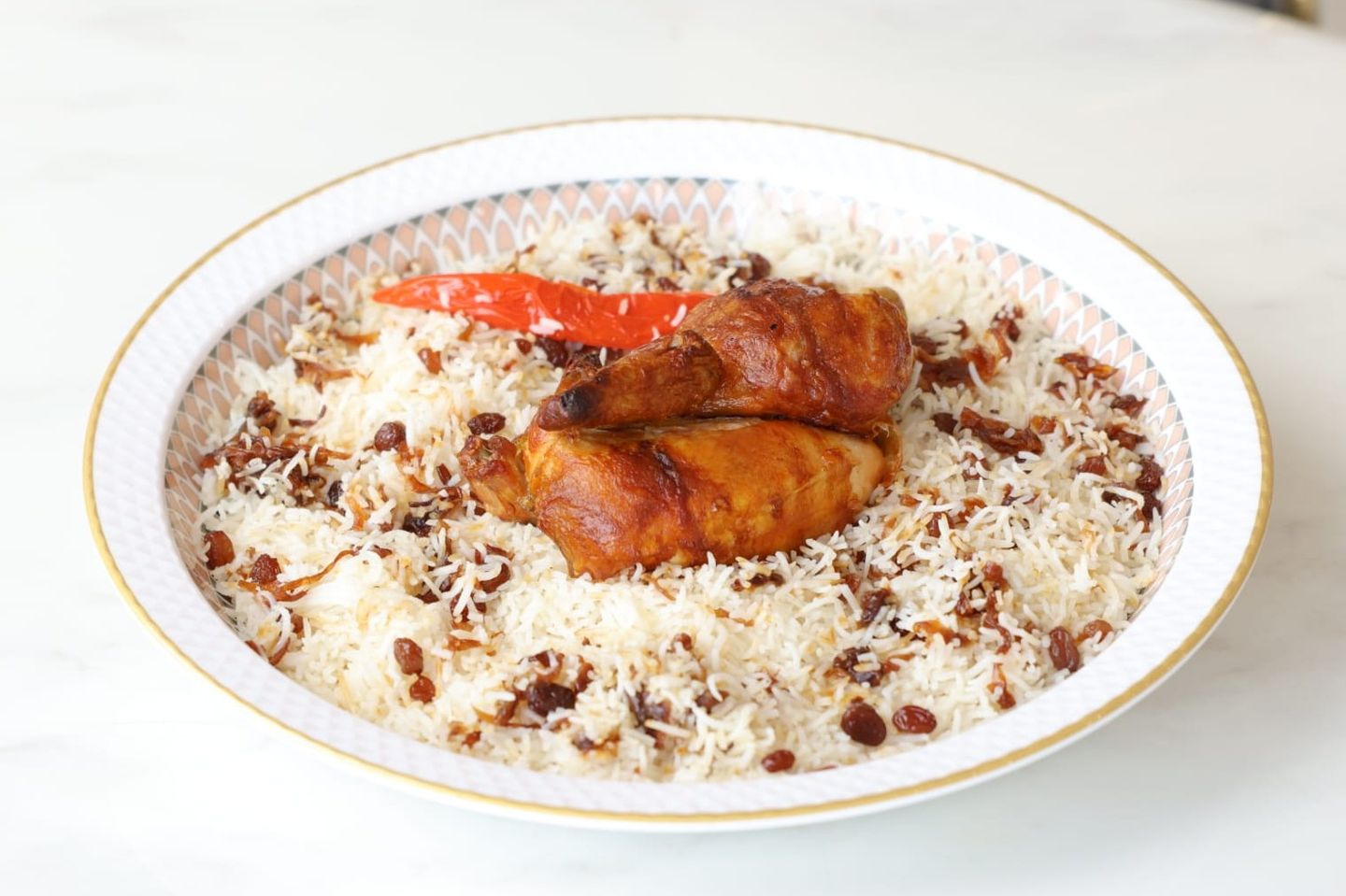 Grilled Chicken With Pishawari Rice  - Half A Chicken