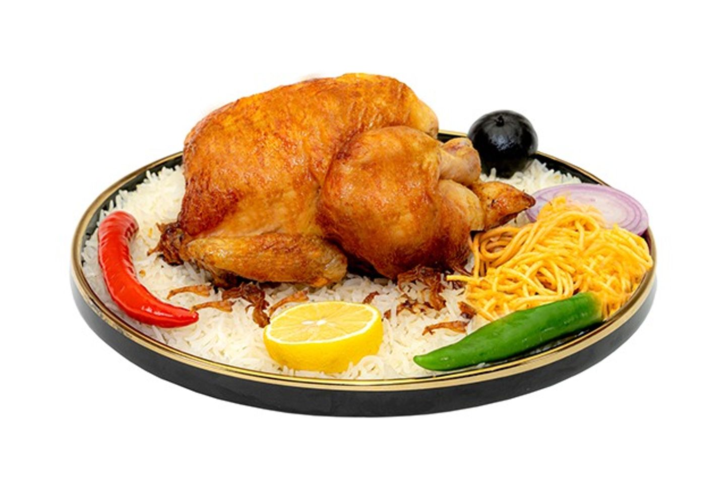 ربع دجاج شواية - رز بشاور