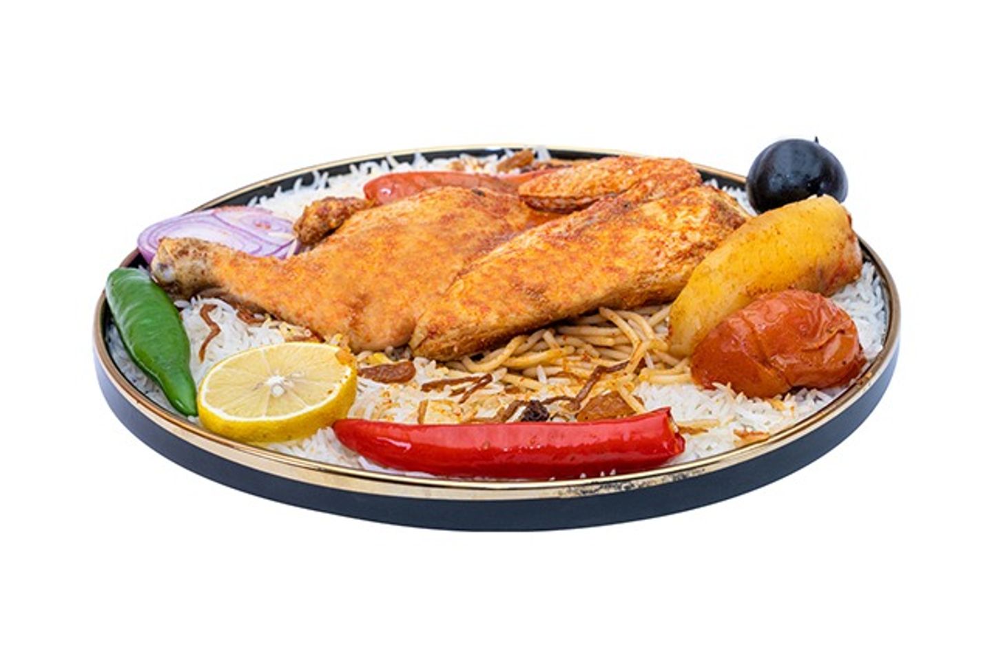 نص دجاج مدفون - رز مندي