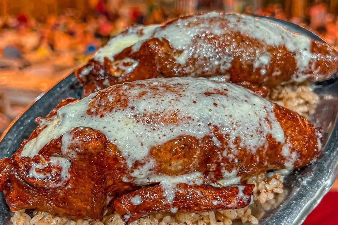 حمام محشي على الطريقة المصرية بالقشطه  - حبة