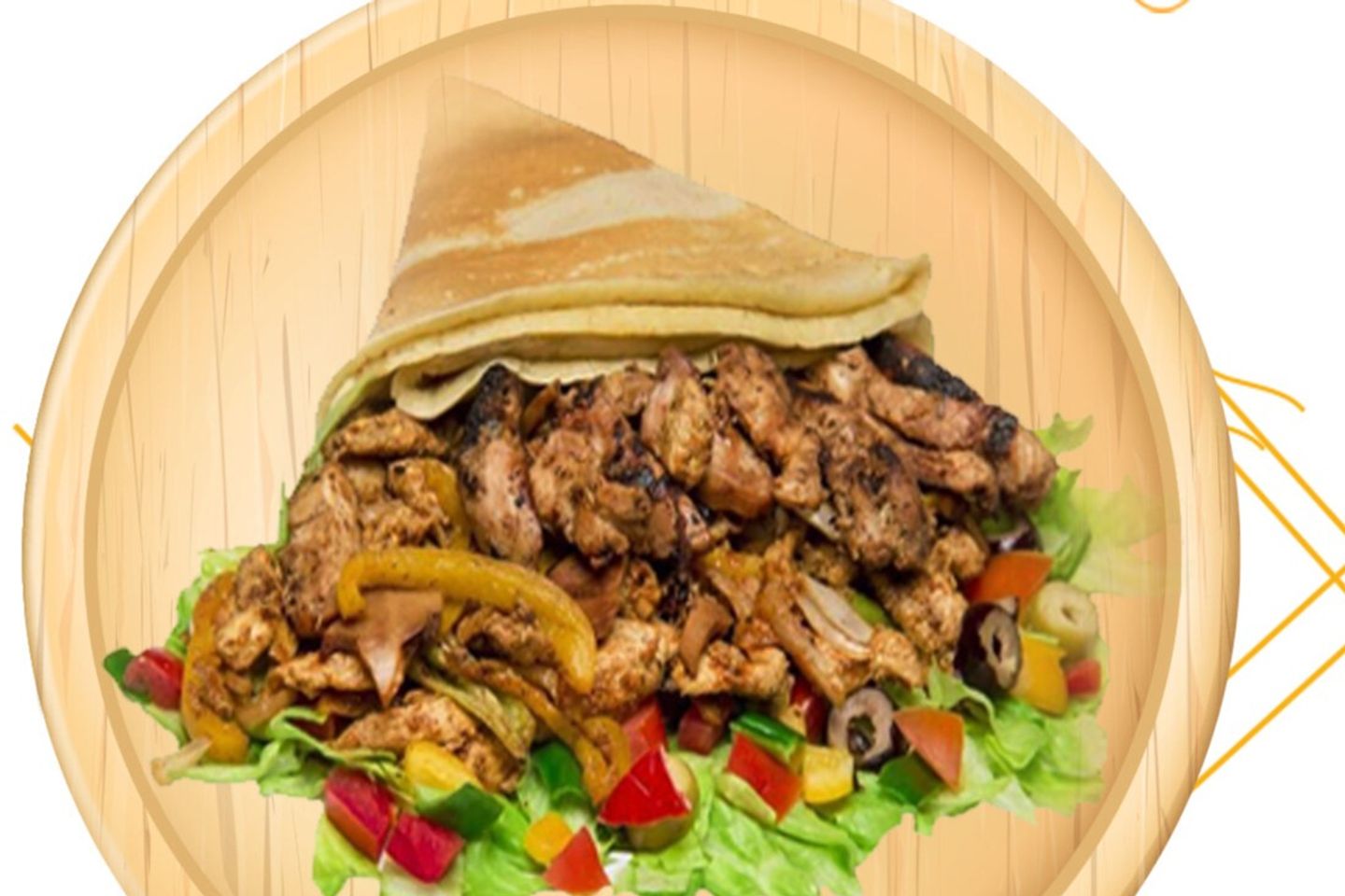 كريب فاهيتا دجاج - صغير