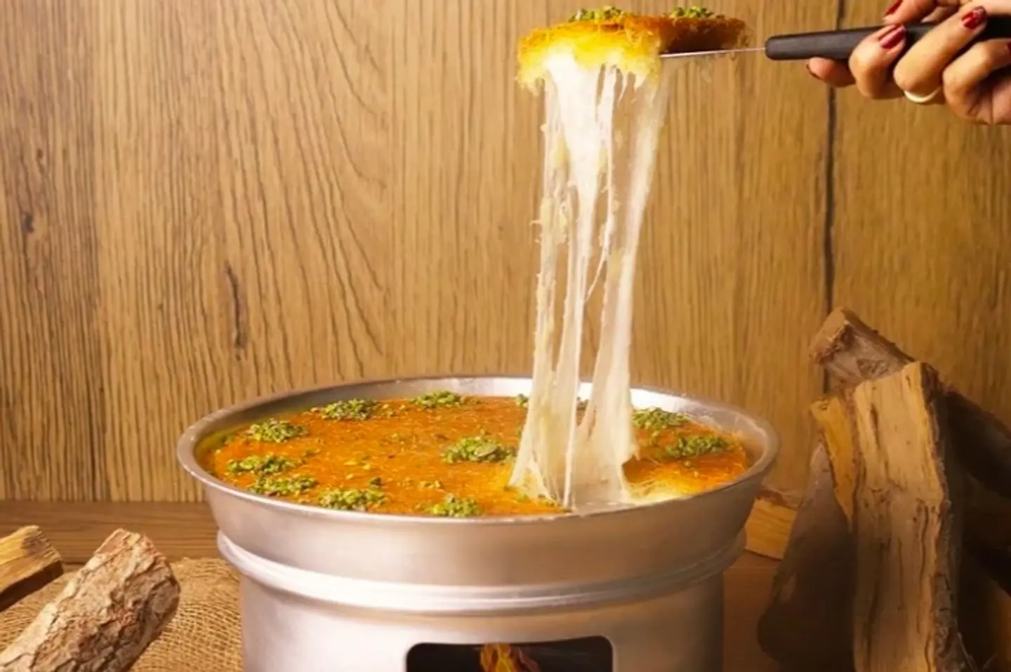 سدر كنافة مع سخان - كنافة نابلسية ناعمة