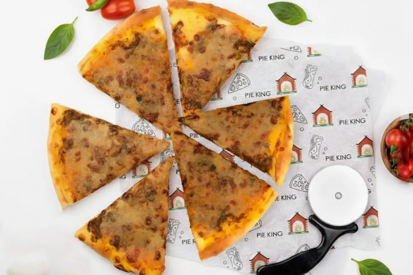 بيتزا سبانخ بالجبن  - صغير