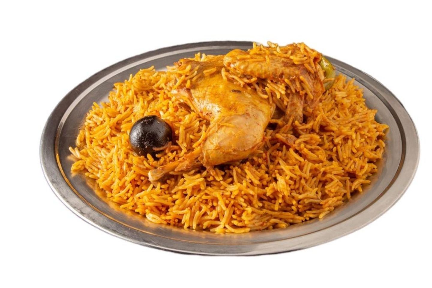 دجاج مضغوط مع الأرز - دجاجة كاملة