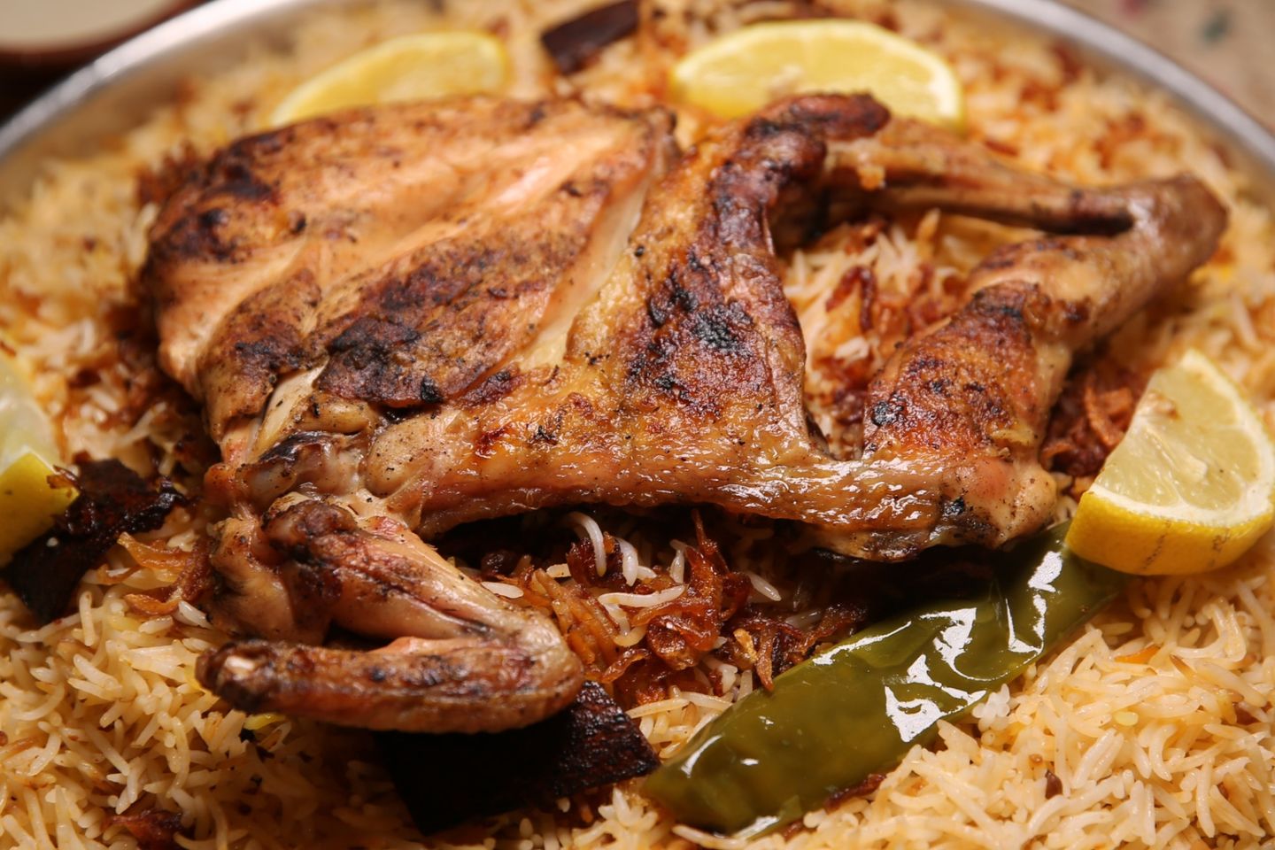دجاج مظبي مع الرز - نصف دجاجة