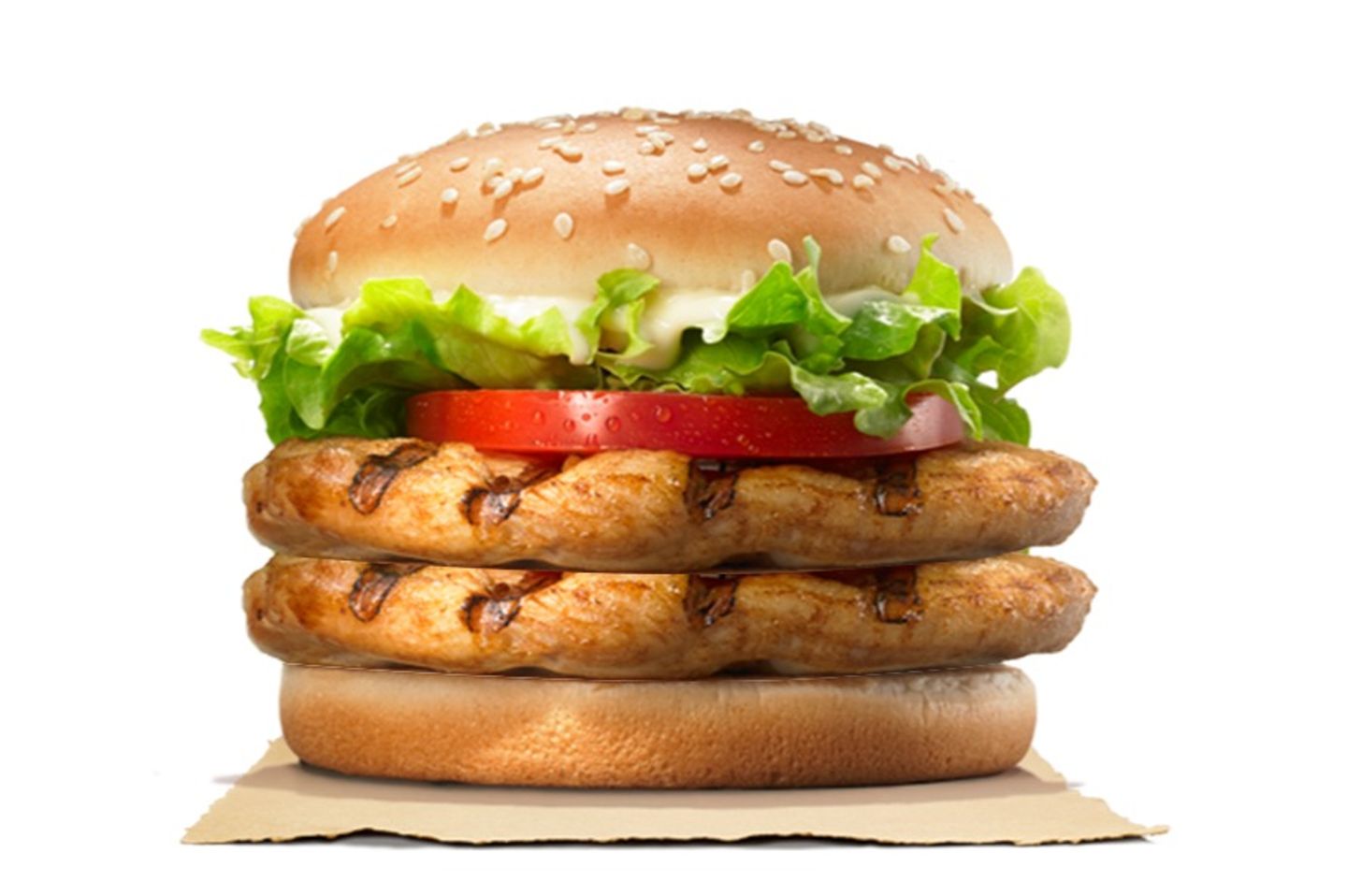 Double Chicken Burger - Qursan Bread