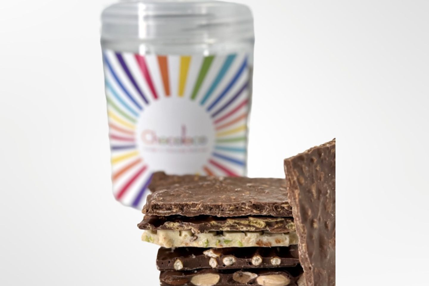 Choco Cup - Chocolate Jar Slices With Various Flavors   Mixed Slices