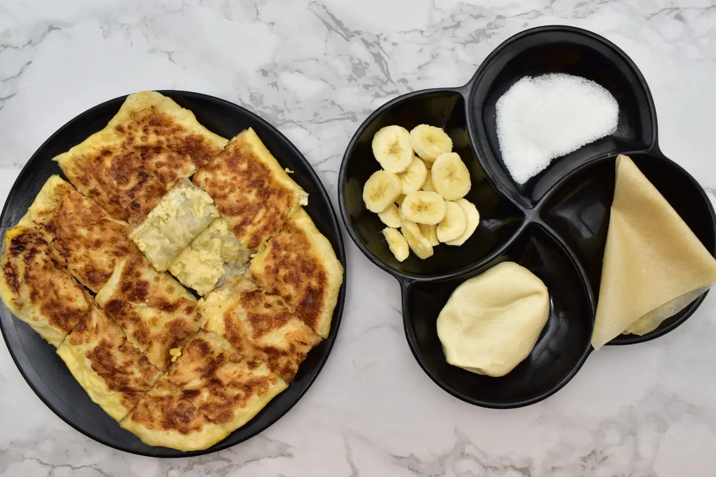 مطبق قشطة و موز - عادي