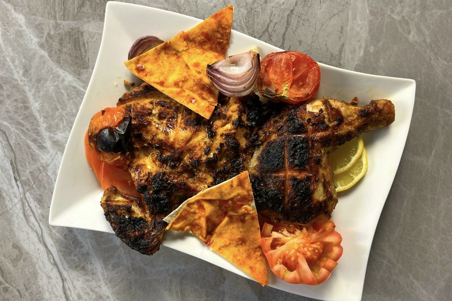 دجاج على الفحم - حبة