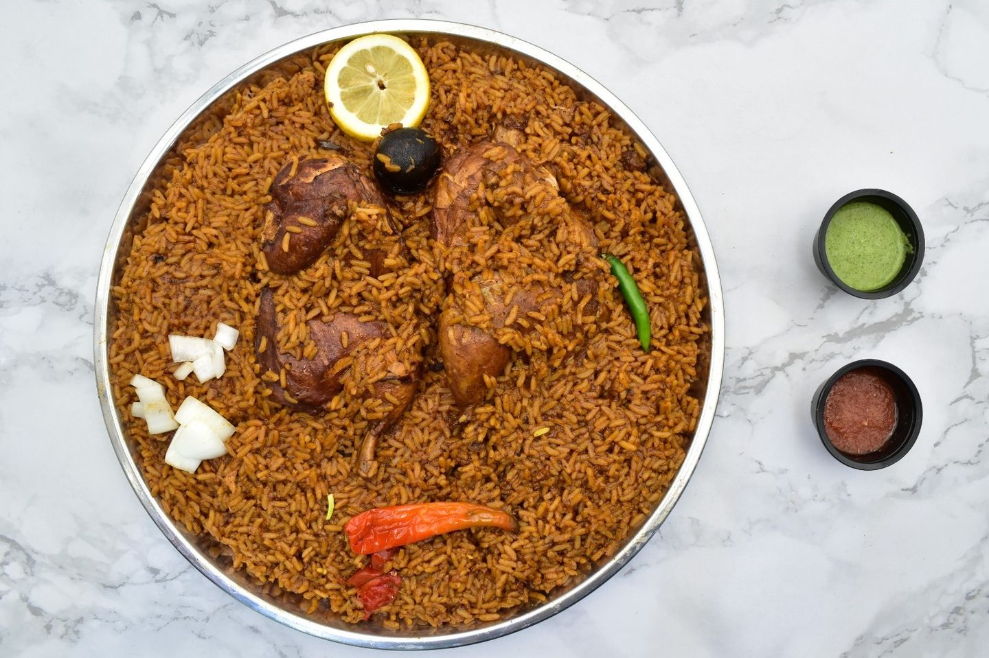مضغوط ابو بنت احمر - نصف دجاجة