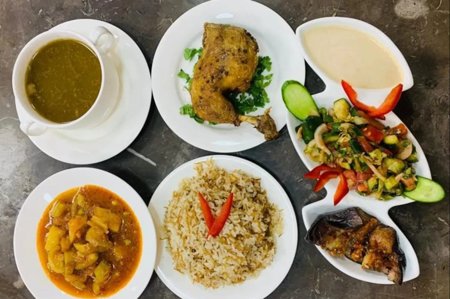 وجبة دجاج محمر - ربع دجاجة