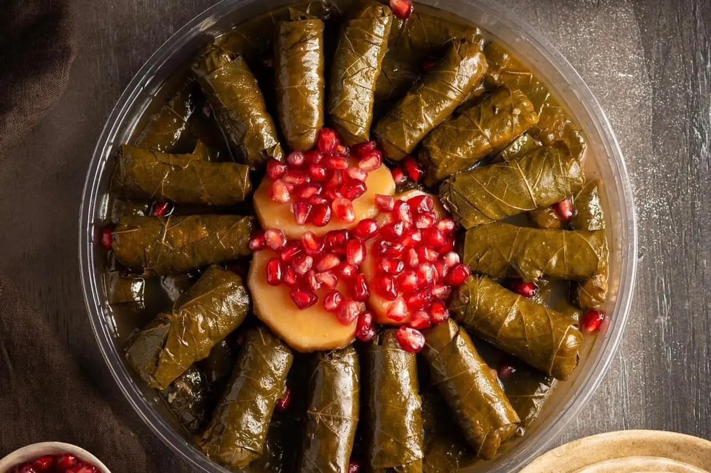 ورق عنب دبس رمان - صغير