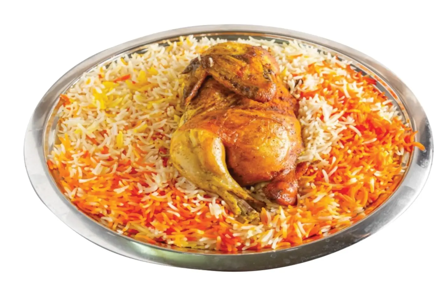 Mandi Chicken With Rice - Half A Chicken Mandi With Rice