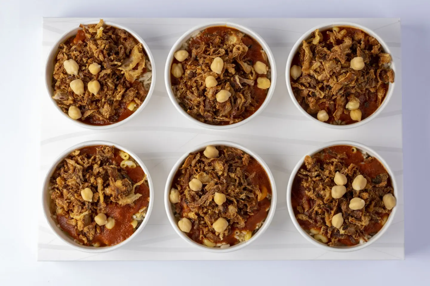 باقة الكشري العائلي الاصلي - 6 علب وسط