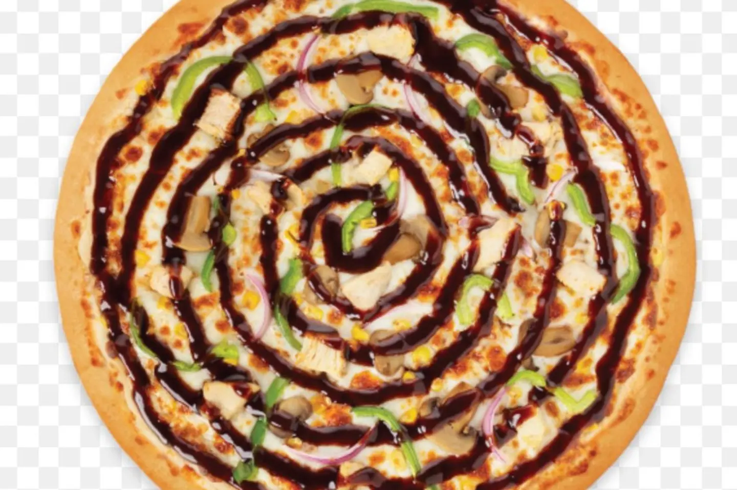 بيتزا باربكيو دجاج - بيتزا باربيكو دجاج كبير