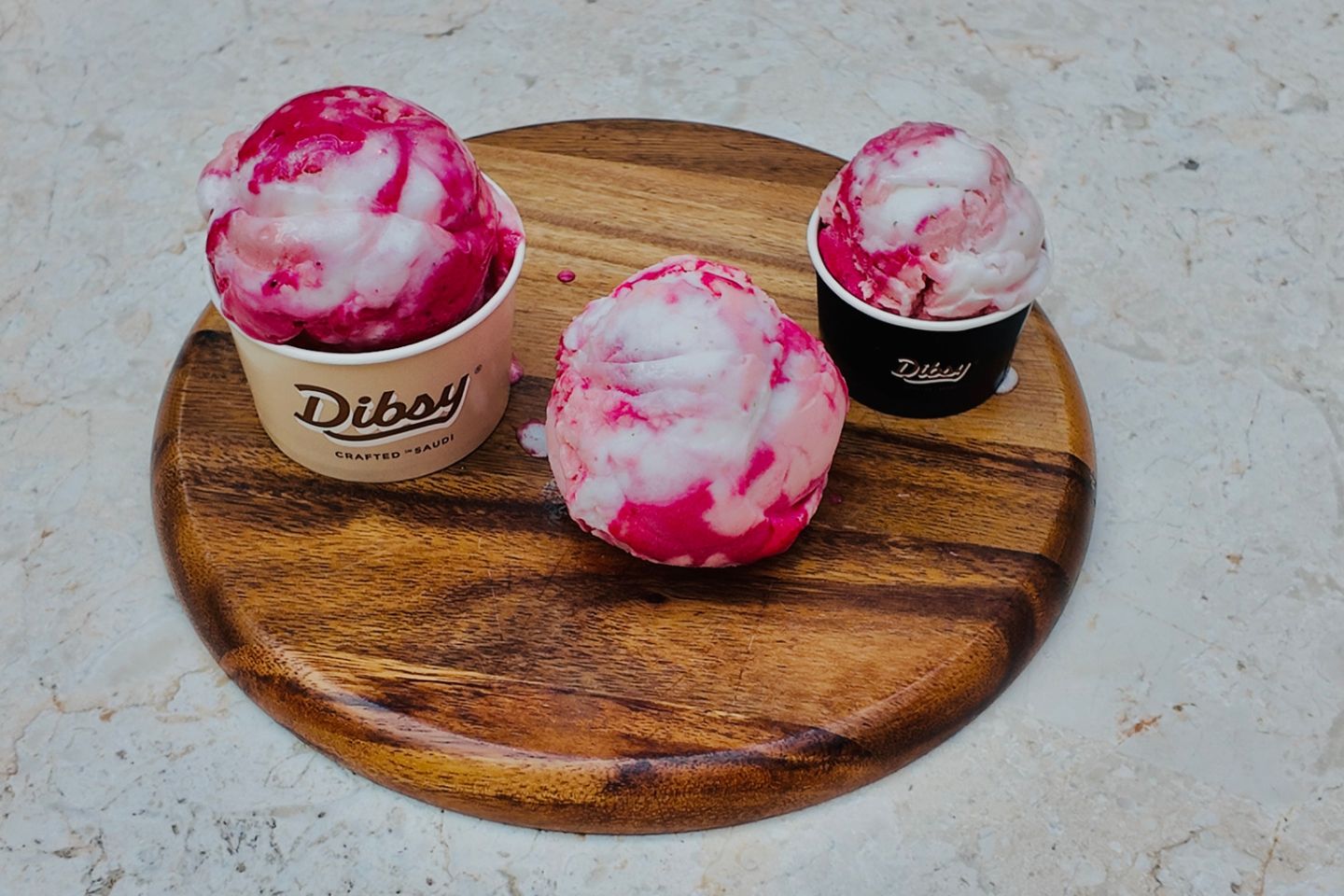 Triple Mix Melon Dragun Lemon - Small Scoop
