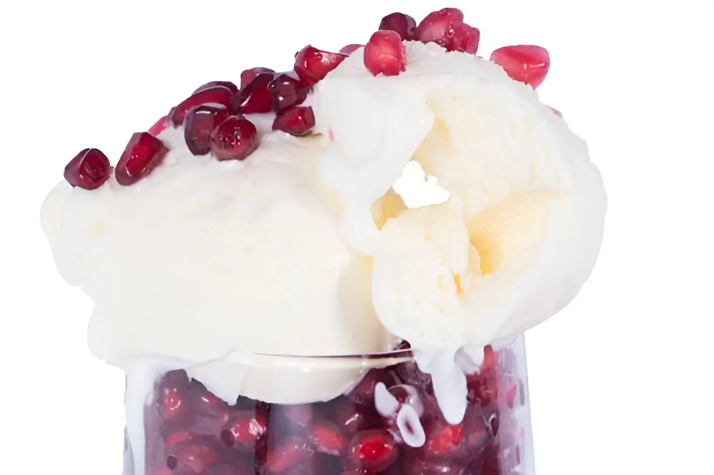 Pomegranate Seeds With Ice Cream - Large
