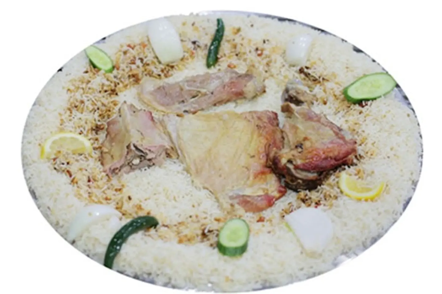 ربع تيس حنيذ مع أرز بيشاور - أرز حنيذ