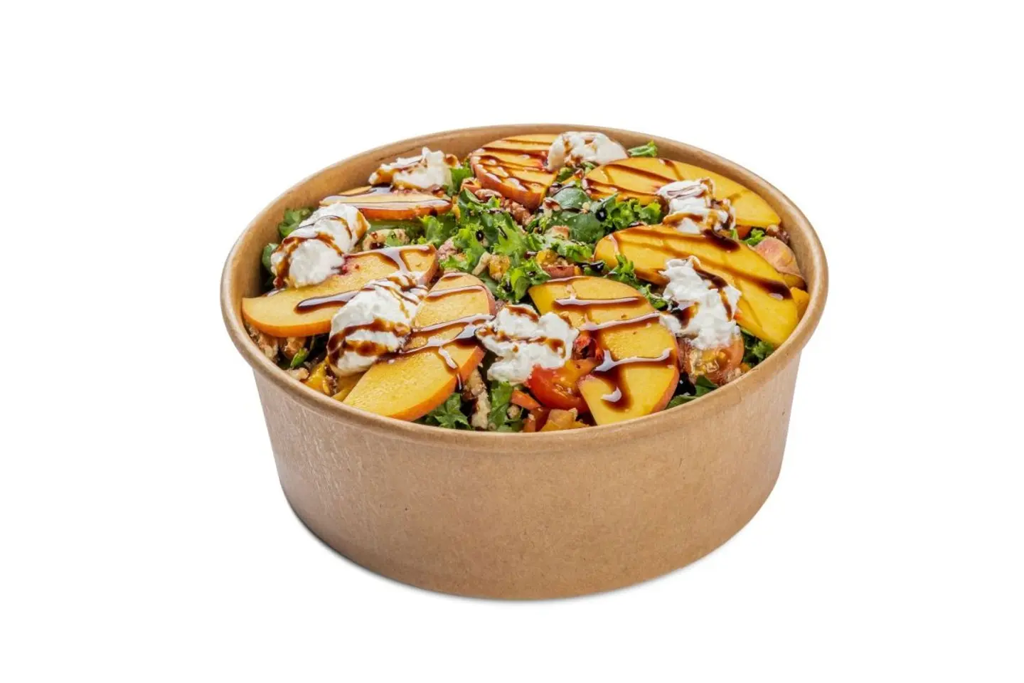 Peach Burrata Salad - Peach Burrata Salad