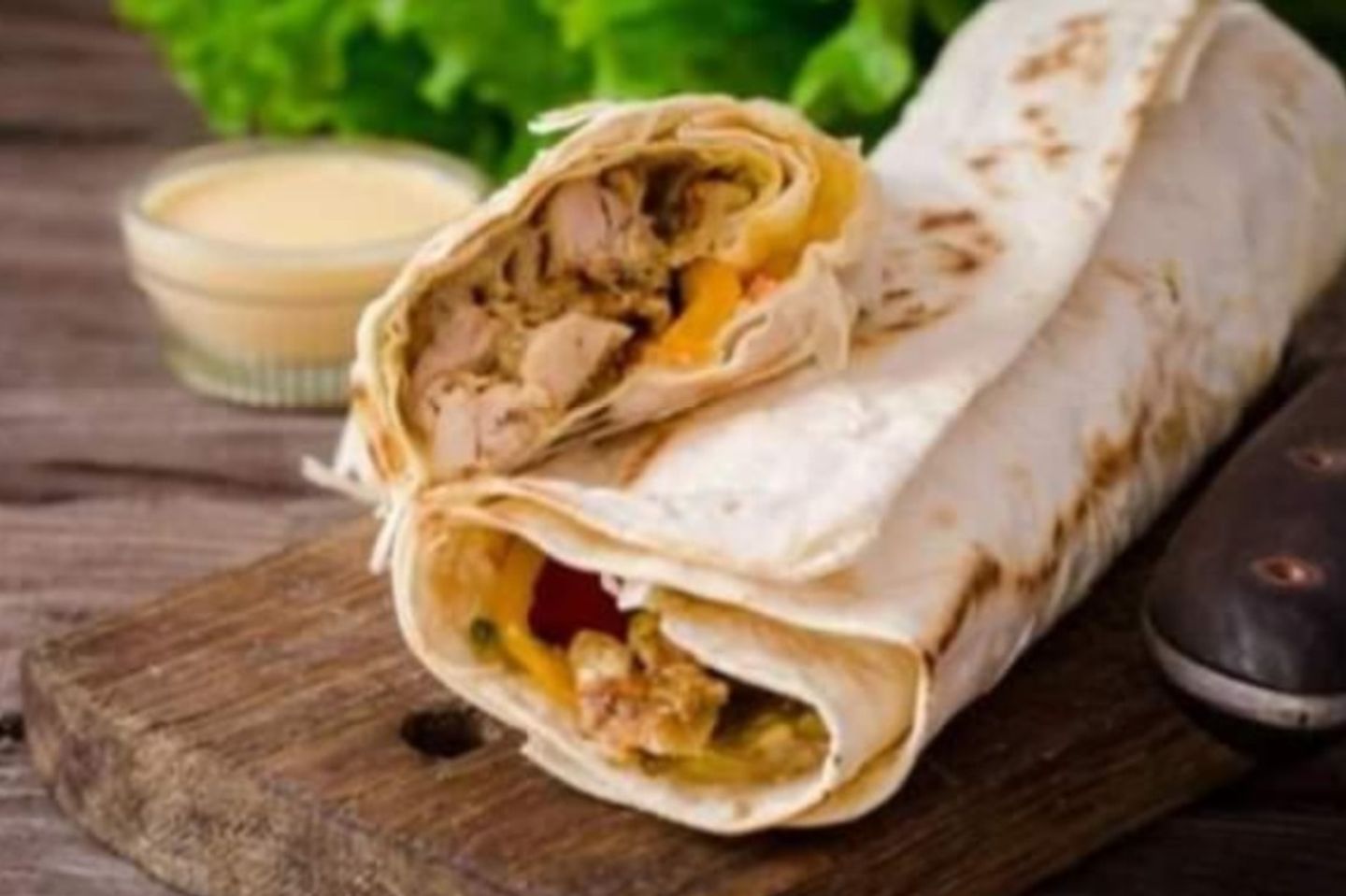 صاروخ شاورما صغير - بالجبنة
