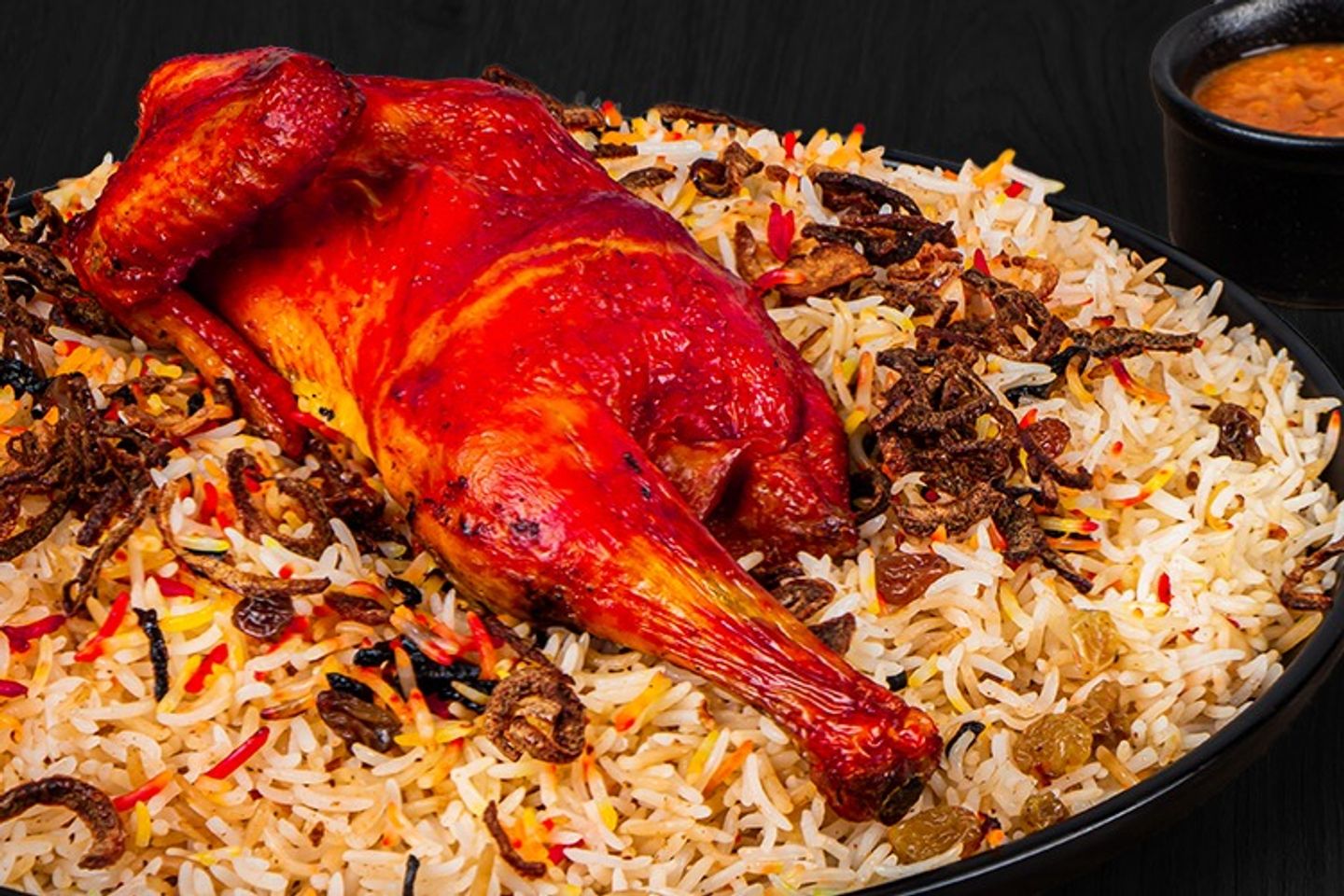 دجاج مندي بدون رز - نص  حبة دجاج