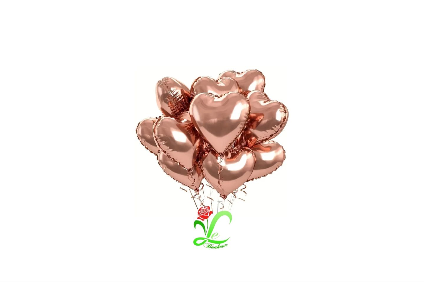 Heart Balloon Rose - 10 Pieces