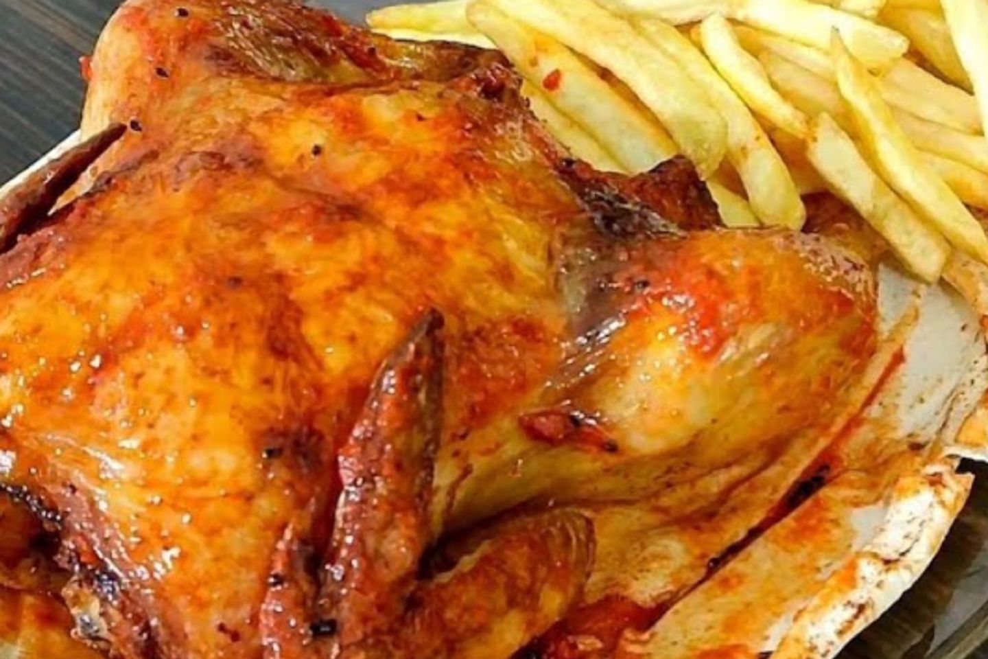فروج مبهر مع بطاطس - نص حبة