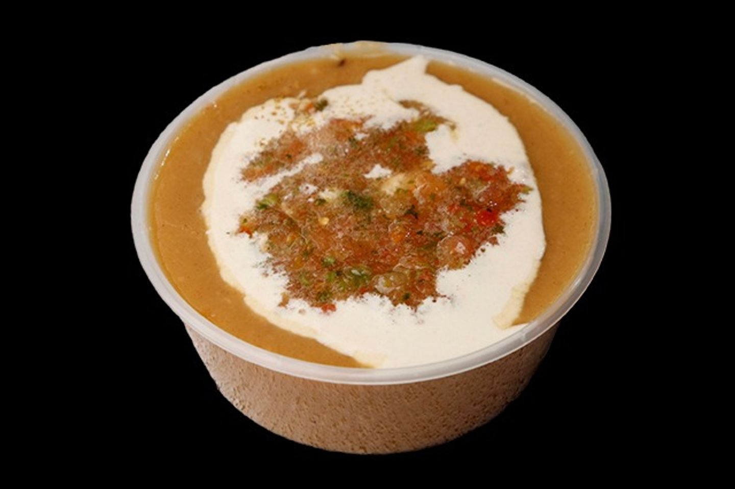 فول مع سلطة و طحينة و كمون - صغير