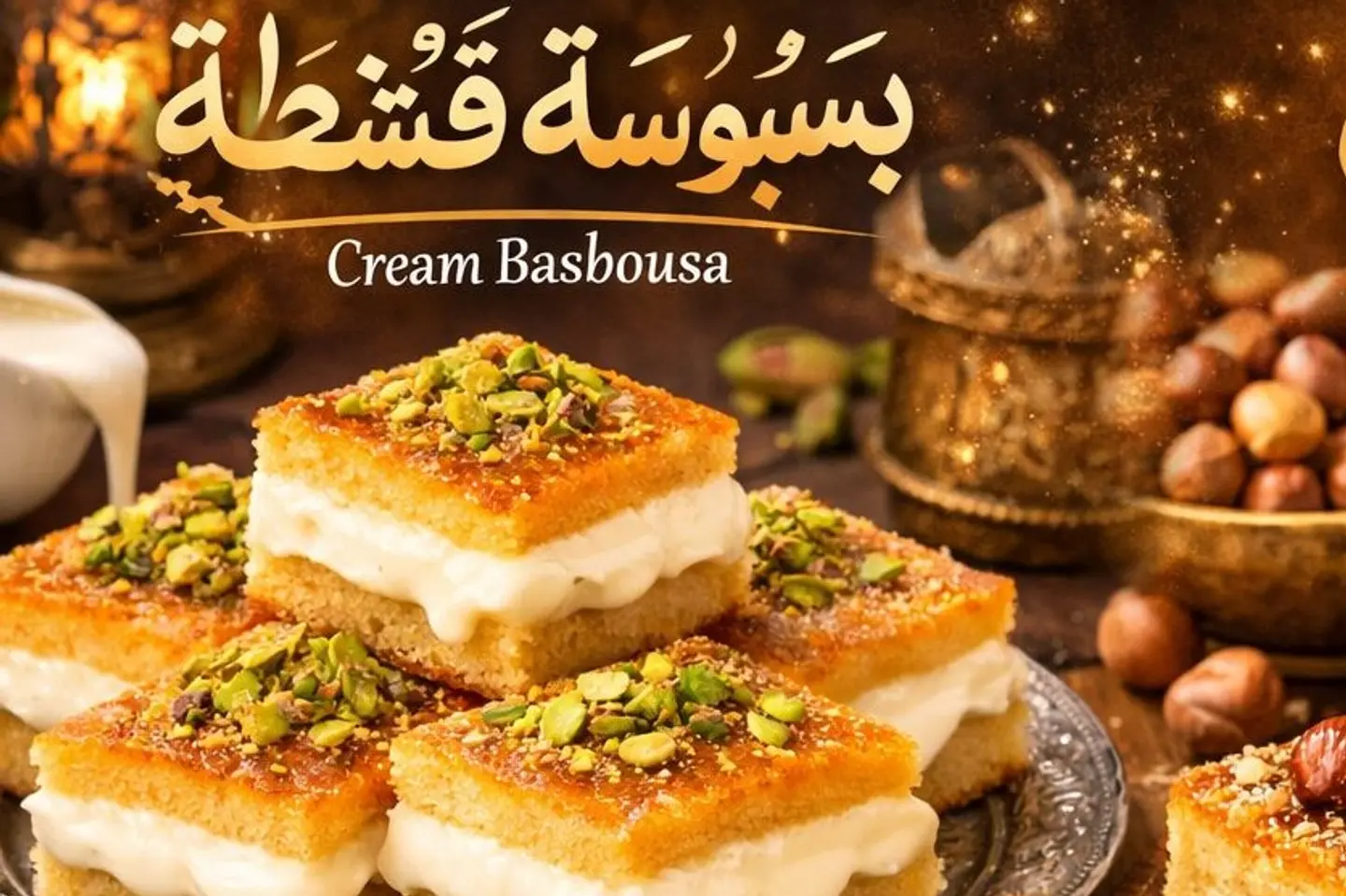 Cream Basbousa - Small
