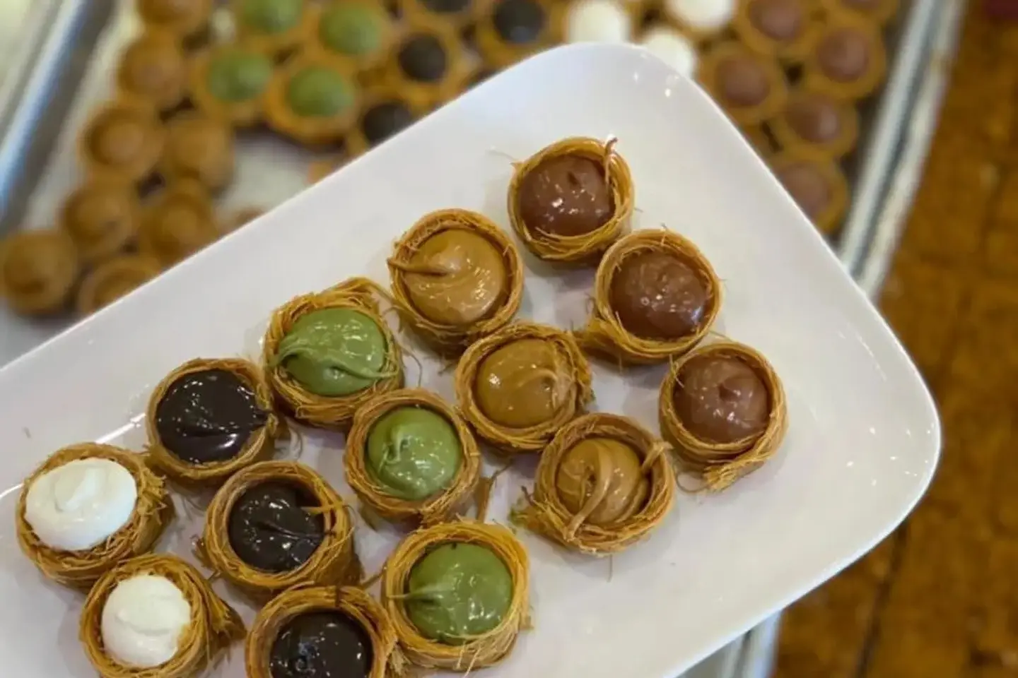 كنافة عش البلبل مشكل حشوات - 250 جرام