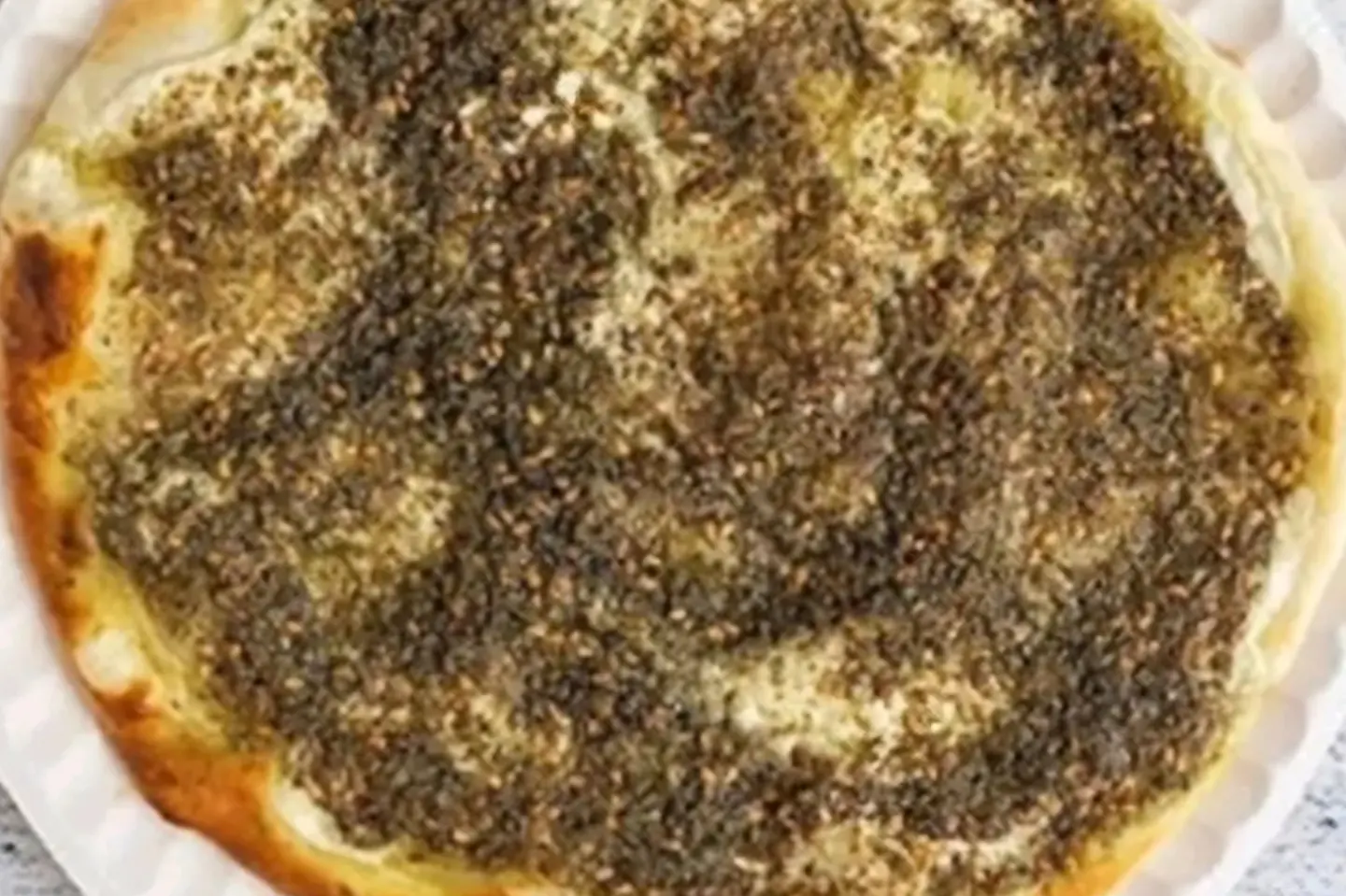 لبنة بالزعتر - وسط