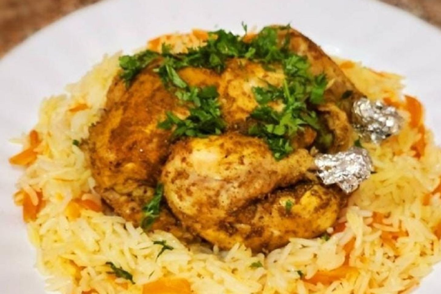 دجاج حنيذ - نص حبة دجاج