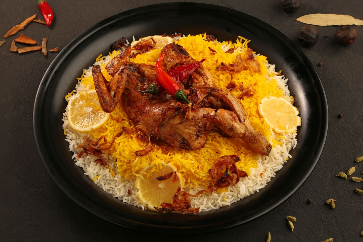 دجاج مظبي - نصف دجاجة