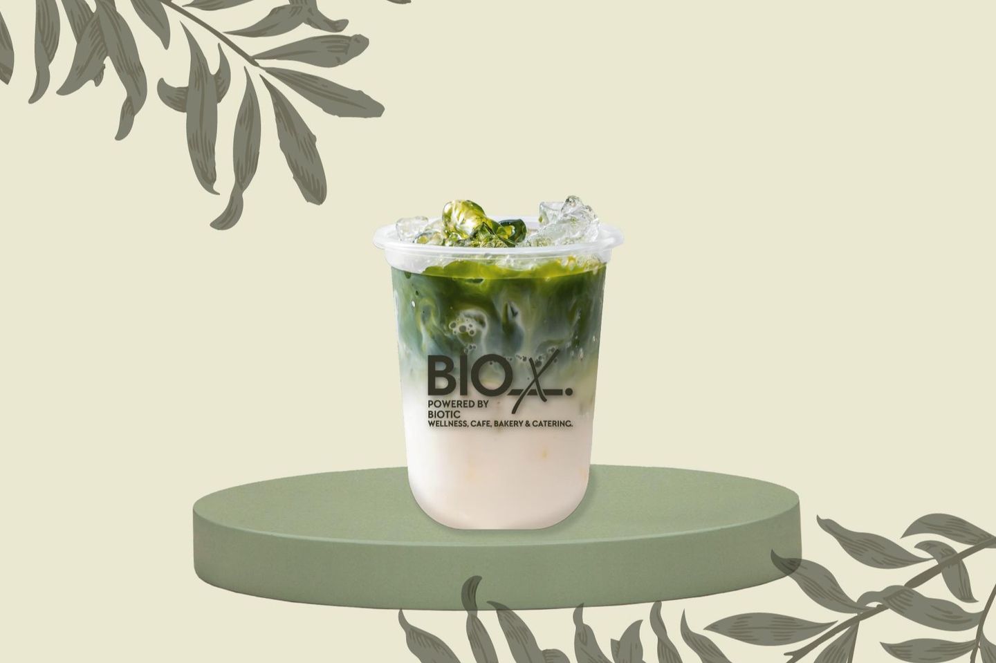 Iced Matcha Latte With Vanilla - Full Fat Milk