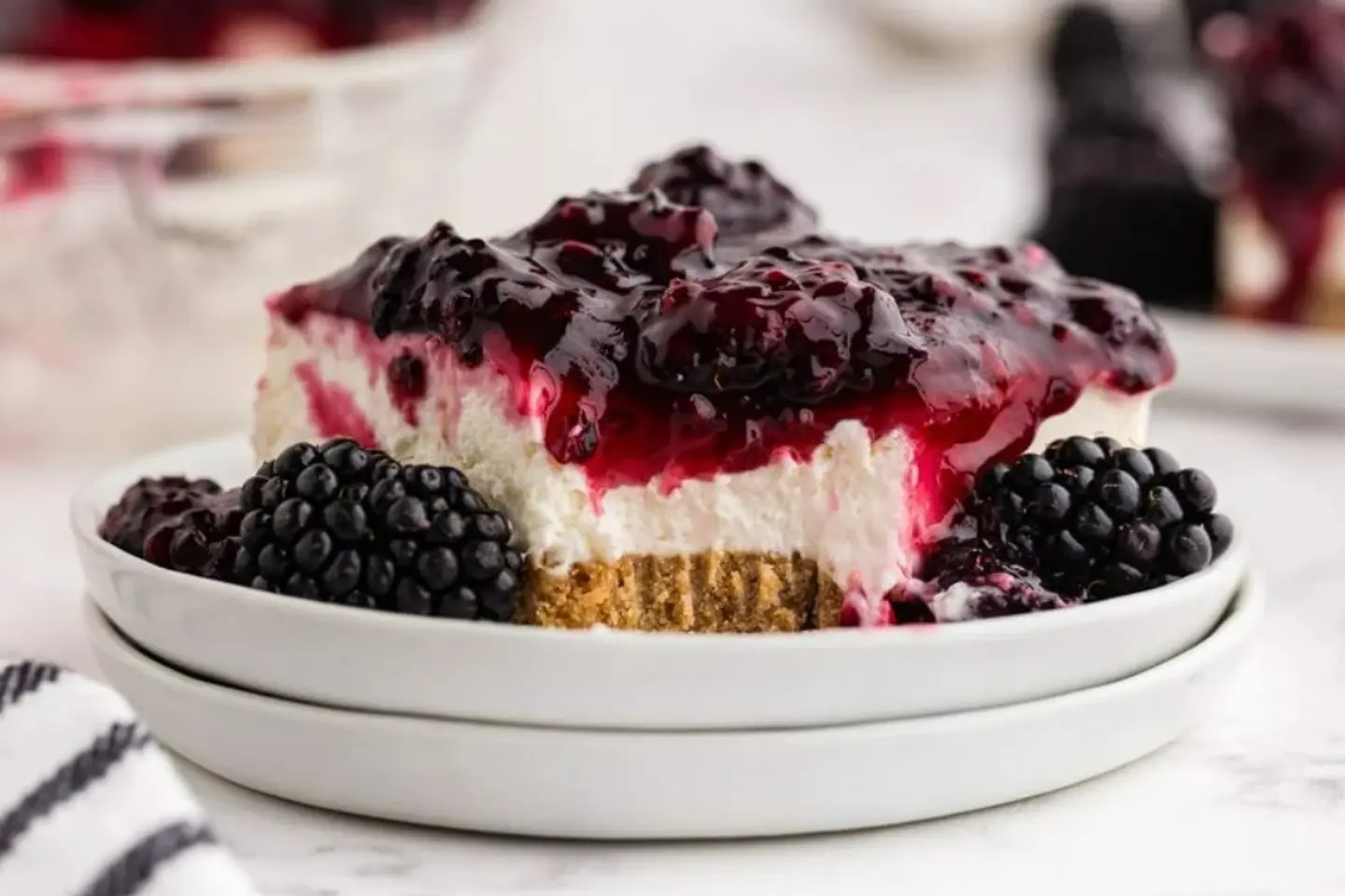 Blackberry Cheesecake - 3 Pieces