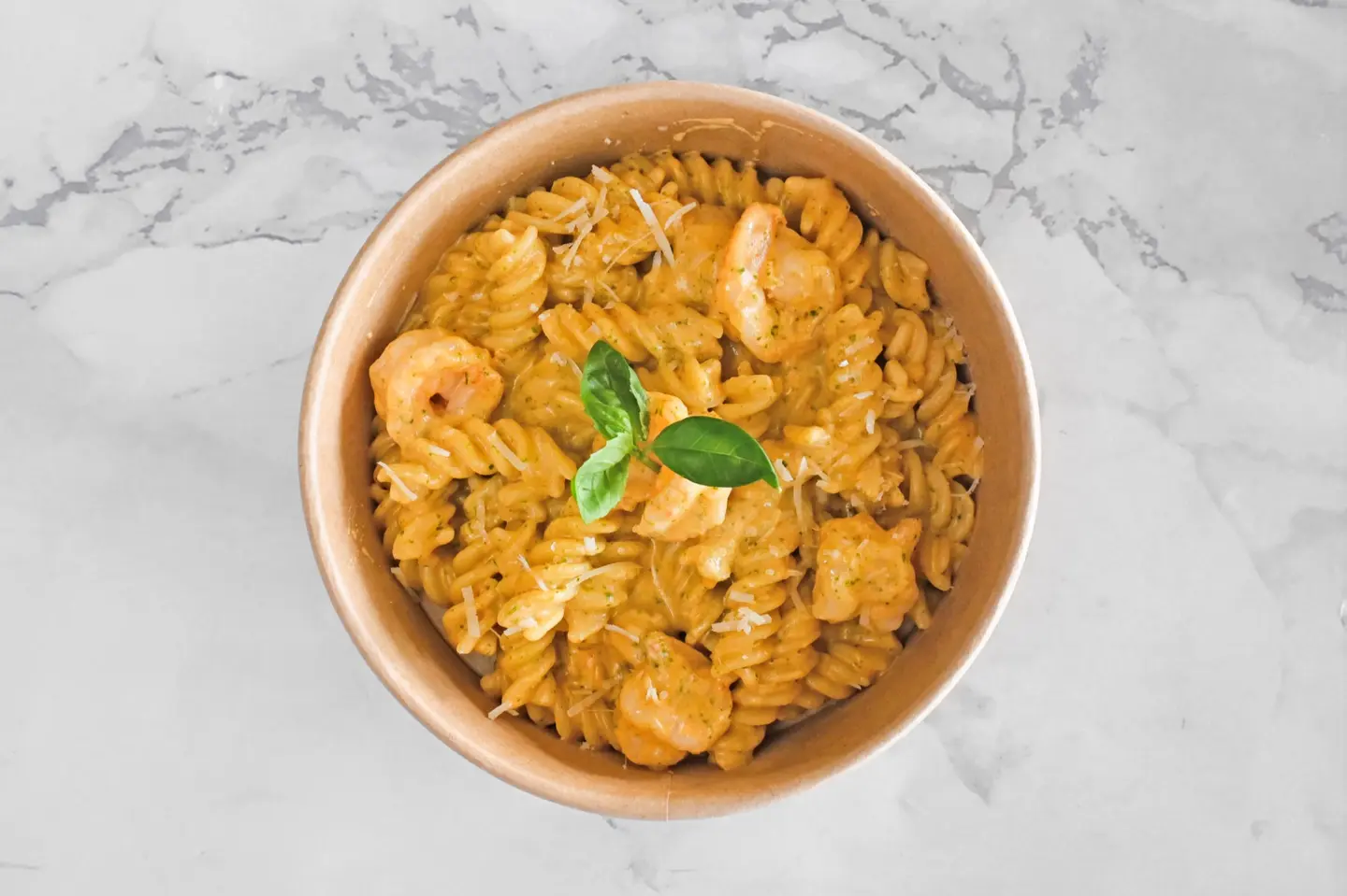 Cheesy Shrimp Pasta - Mini Pasta