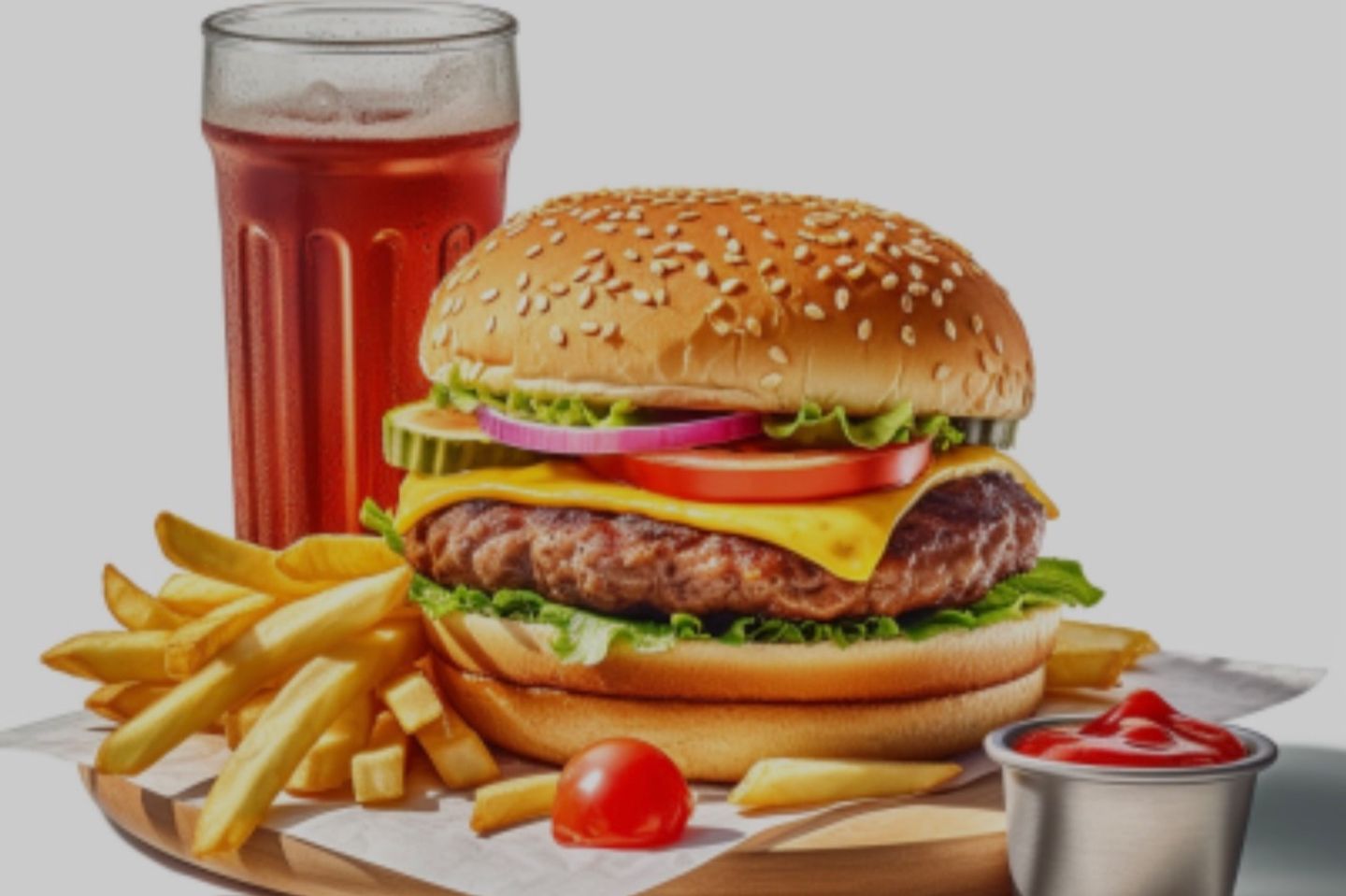 Chicken Burger Meal - Without Cheese