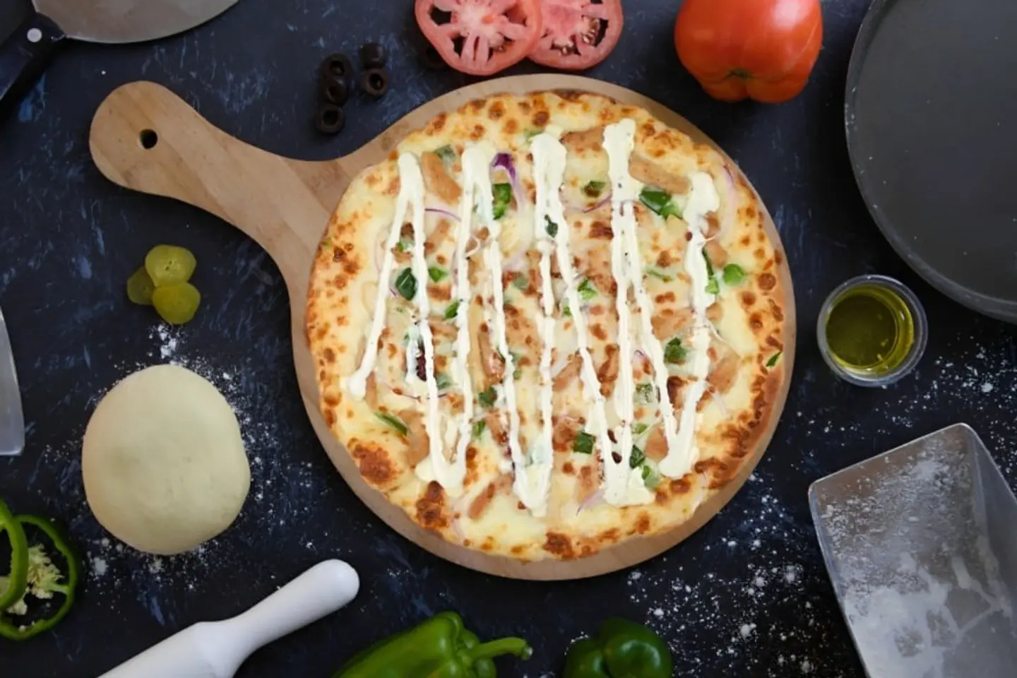 Ranch Chicken Pizza - Big
