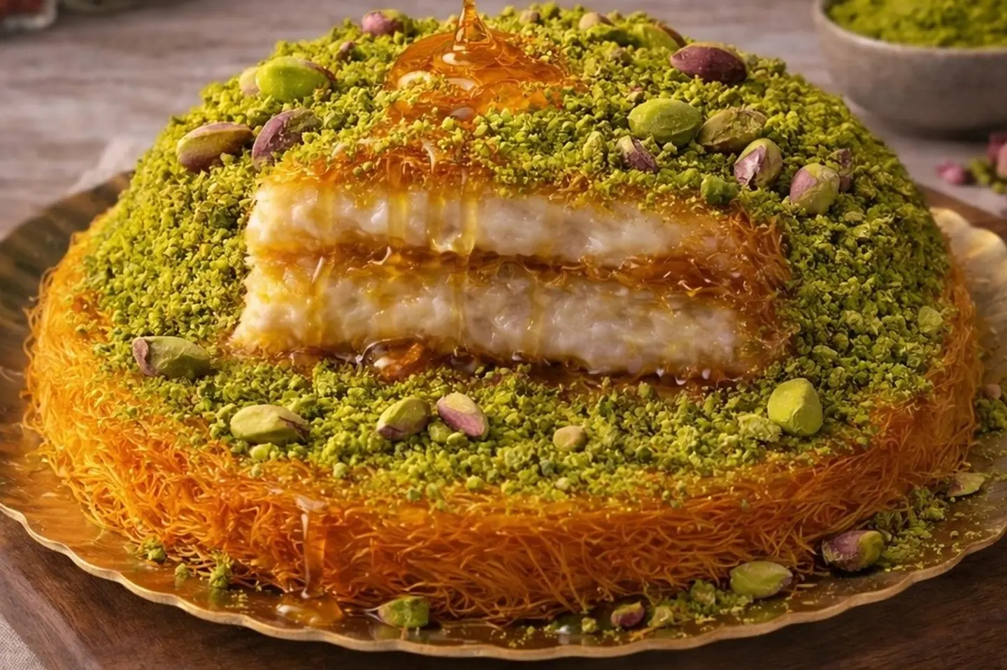 كنافة فستق مقشر - ميني