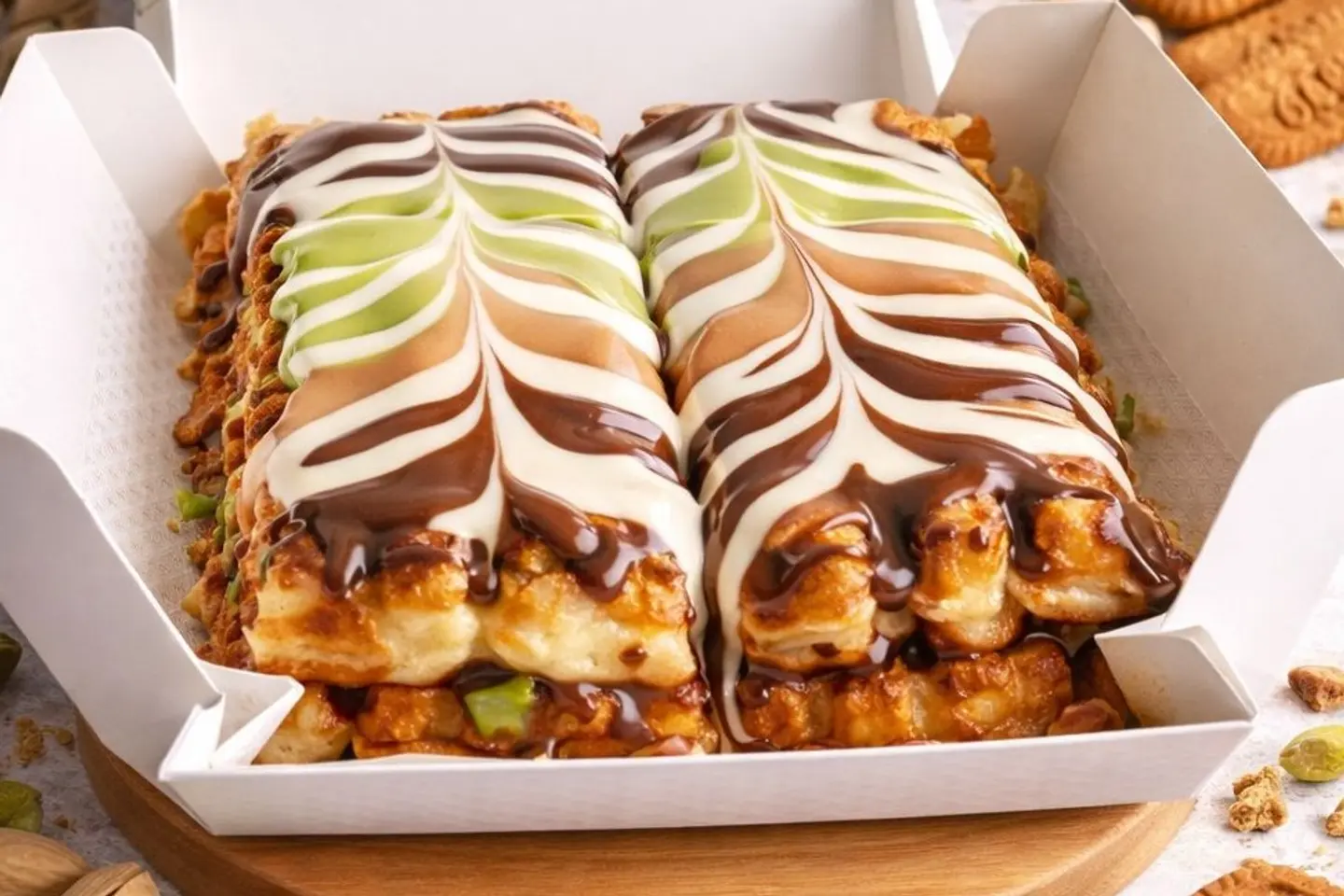 اصابع وافل - بيساتشيو